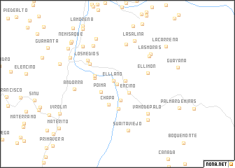 map of Quebrada Amoladero